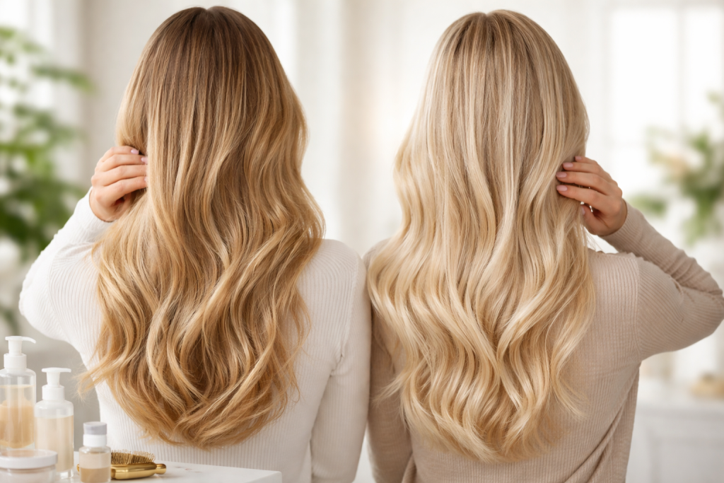 درمان خشکی مو بعد از دکلره